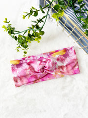 Pink Tie Dye Headband